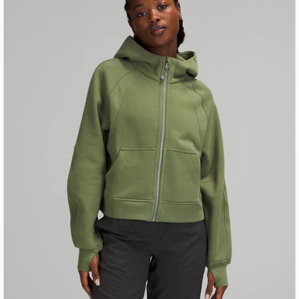 💚LULULEMON SCUBA HOODIE FULL ZIP-GREEN TWILL-M/L-XL/XXL💚 - Picture 2 of 16